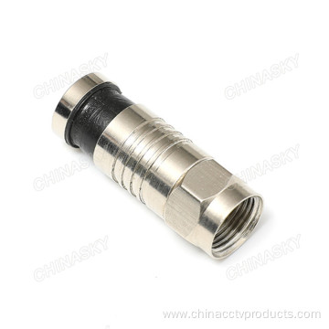 F Male Compression Connector for RG59 CCTV Connector